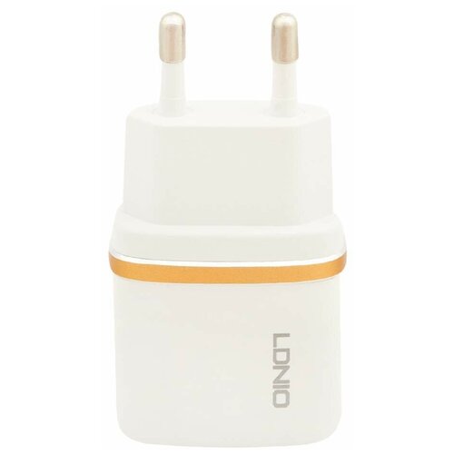 Сетевое зарядное устройство LDNIO DL-AC50 + Lightning, 5 Вт, белый набор сетевое зарядное устройство lightning mfi devia smart charger suit white кабель 10w 5v 2 1a