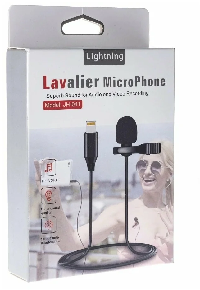 Микрофон петличный Lavalier JH-041 Lightning