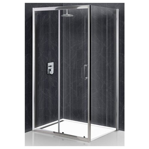 BelBagno UNO-AH-1-100/80, прозрачное стекло, белый/хром