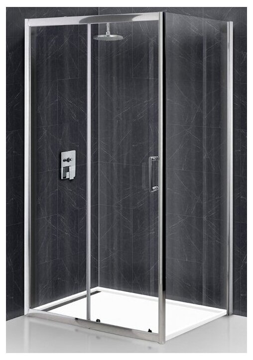 Уголок душевой BelBagno Uno 1000x800x1850 мм UNO-AH-1-100/80-C-Cr