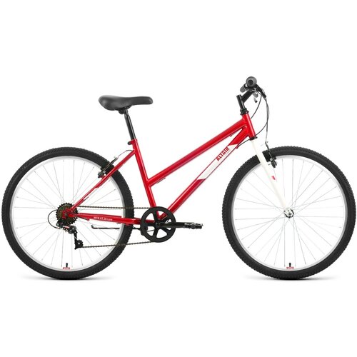 Женский велосипед Altair MTB HT 26 Low, год 2022, цвет Красный-Белый, ростовка 17 детский велосипед altair mtb ht 20 low год 2022 цвет розовый белый