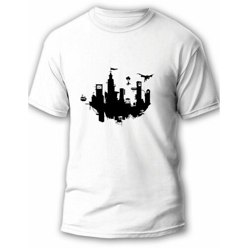 фото Футболка, размер m, белый будь на стиле