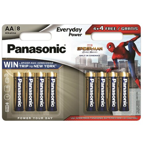Батарейка Panasonic Everyday Power AA/LR6, в упаковке: 8 шт.