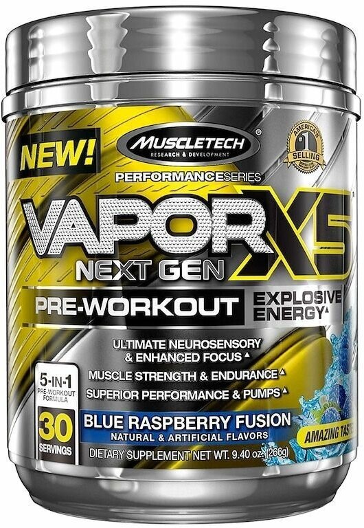 MuscleTech Vapor X5 Next gen 30 serv (Ежевика)