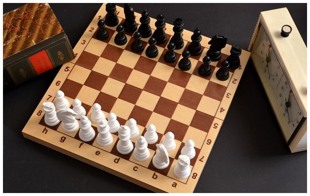 Настольная игра Десятое королевство Шахматы, пластмассовые фигуры в деревянной упаковке (поле 29см х 29см) 03878ДК - фотография № 3