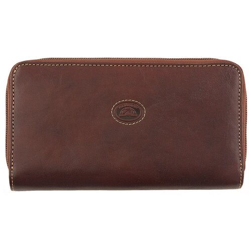 фото Кошелек tony perotti, натуральная кожа, на молнии, отделения для карт и монет, коричневый