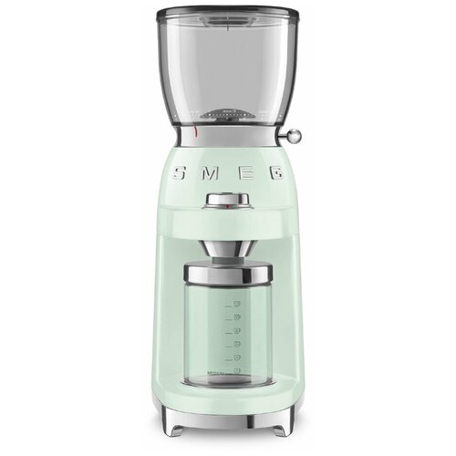 Кофемолка Smeg CGF01, зеленый кофемолка smeg cgf01 пастельный голубой