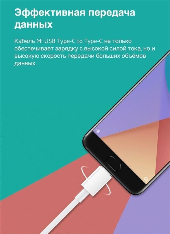 Кабель USB Type-C(m) / USB Type-C(m) Xiaomi (SJV4108GL) 1.5m белый - фотография № 18