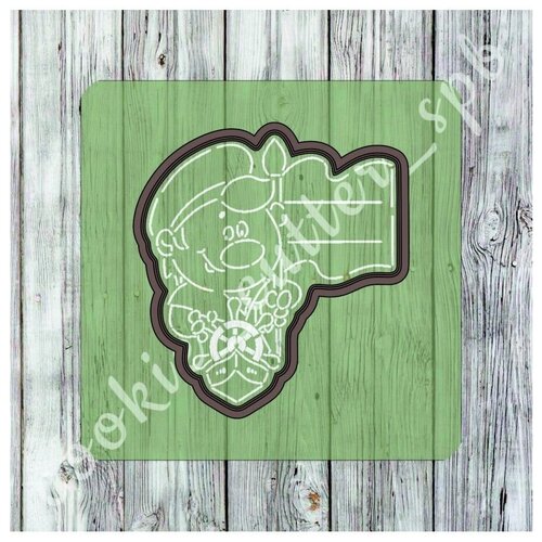 Вырубка с трафаретом 