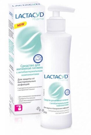 Лосьон LACTACYD с антибактериальными компонентами и экстрактом тимьяна, 250 мл