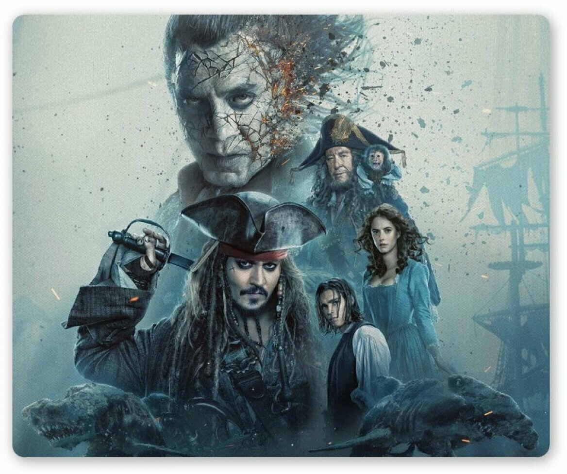 Коврик для мышки прямоугольный Pirates of the Caribbean: Dead Men Tell No Tales