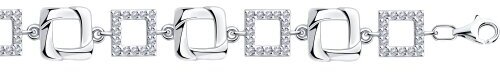Браслет Diamant online, серебро, 925 проба, фианит