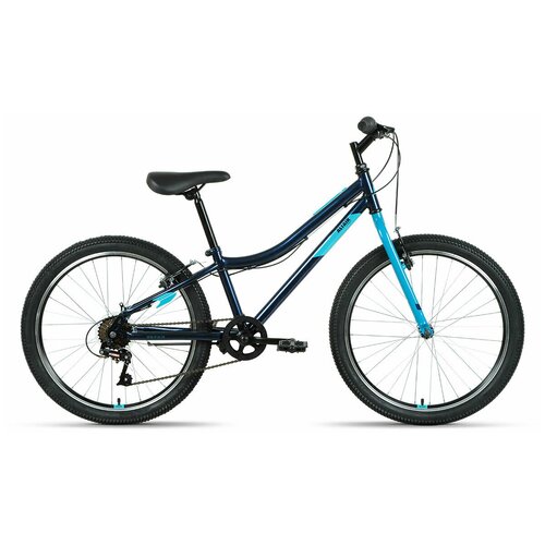 Велосипед ALTAIR MTB HT 24 10 24 6 ск рост 12 2022 темно-синиймятный IBK22AL24090 1361400₽