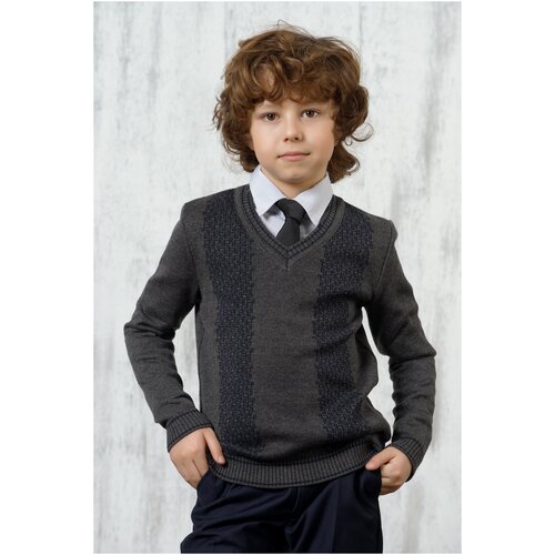 фото Пуловер vay размер 128, серый