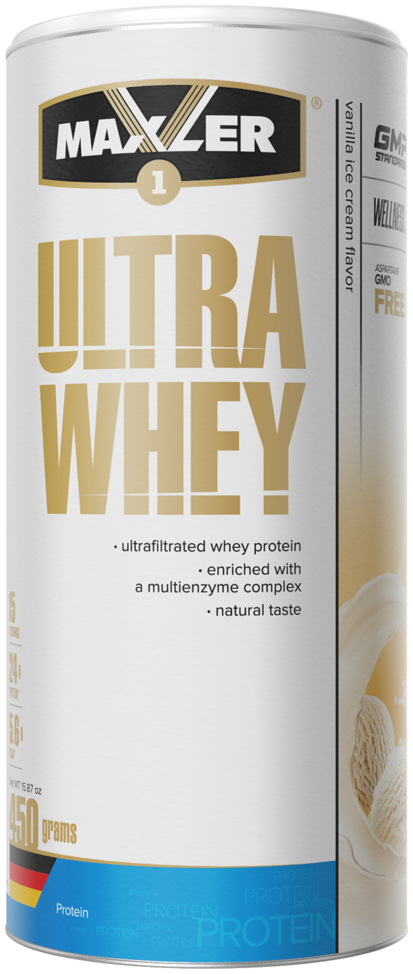 Maxler Ultra Whey 450g (Ванильное мороженое)