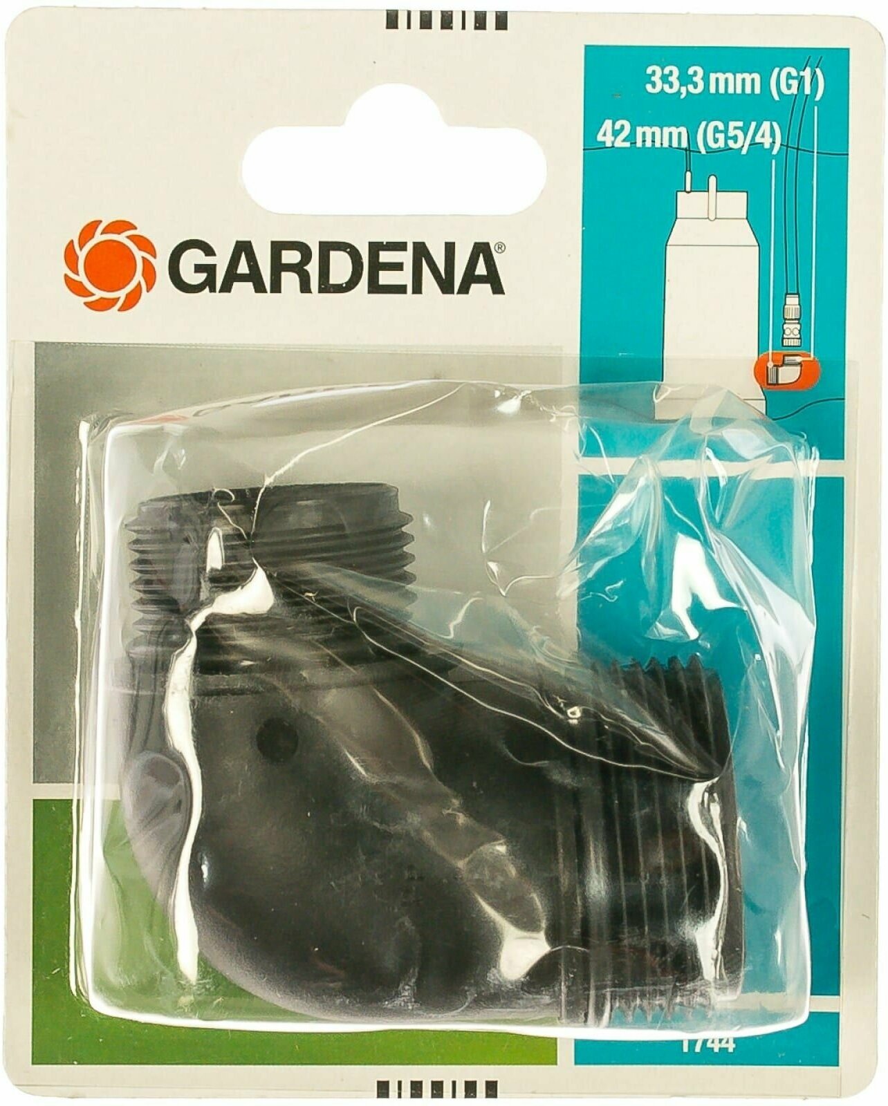 фото Фитинг Фитинг к погружному насосу 42 мм (G 5/4) + 33.3 мм (G 1) (1744-20) GARDENA