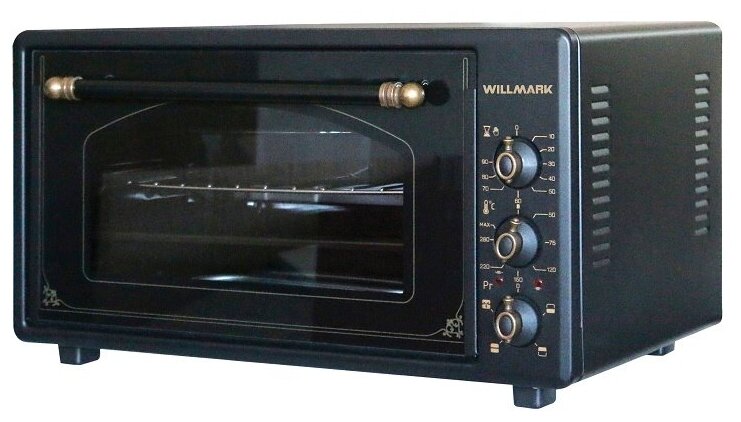 Мини-печь WILLMARK WOF-485BLG черный ретро