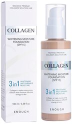 Enough тональный крем Collagen Whitening Moisture Foundation, SPF 15, 100 мл, оттенок: тон №13, 1 шт.