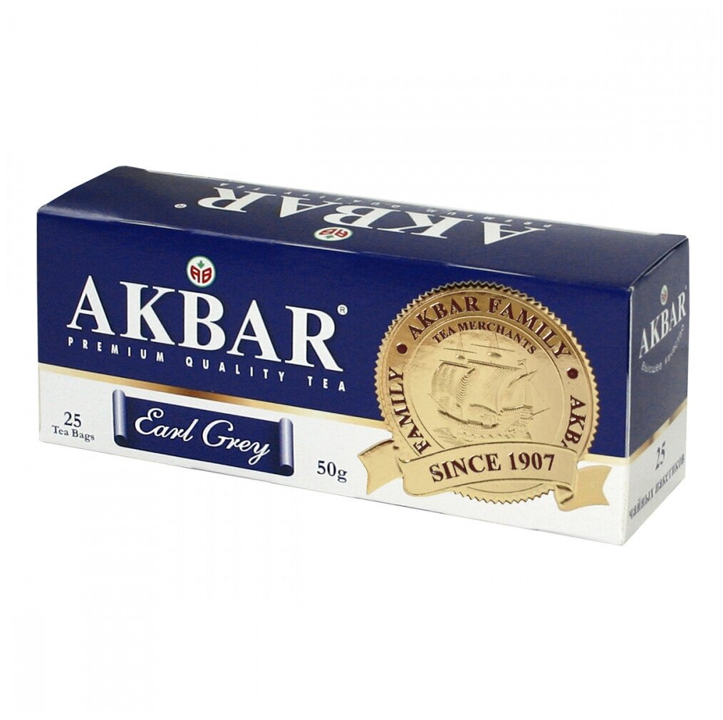 Чай черный Akbar Граф Грей с бергамотом в пакетиках с/я 2 г.* 25 пак - фотография № 6