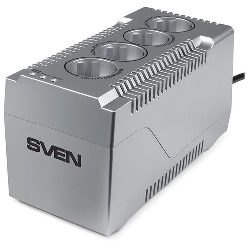 Стабилизатор напряжения однофазный SVEN VR-F1000 (0.32 кВт) серебро