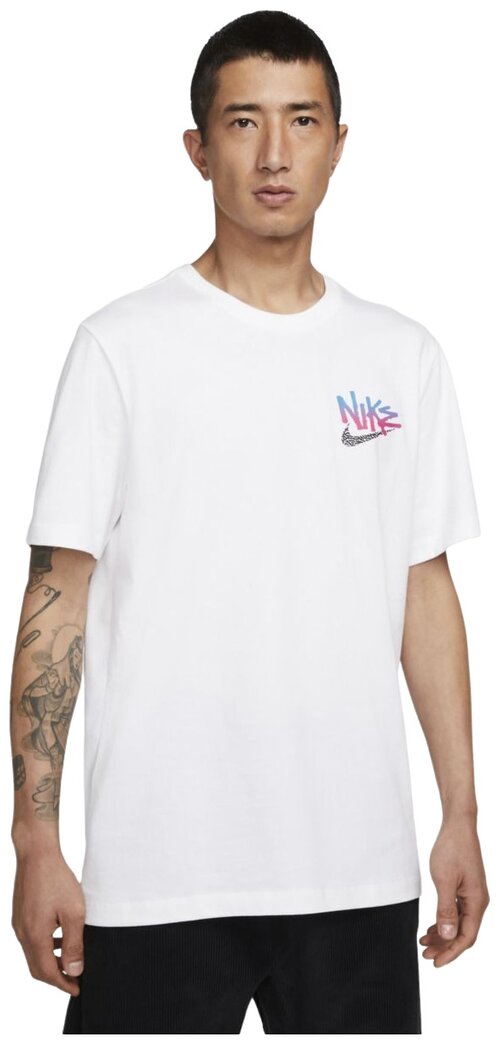 Футболка/Nike/DQ1407-100/M NSW SI 2 OPEN TEE 2/белый/L