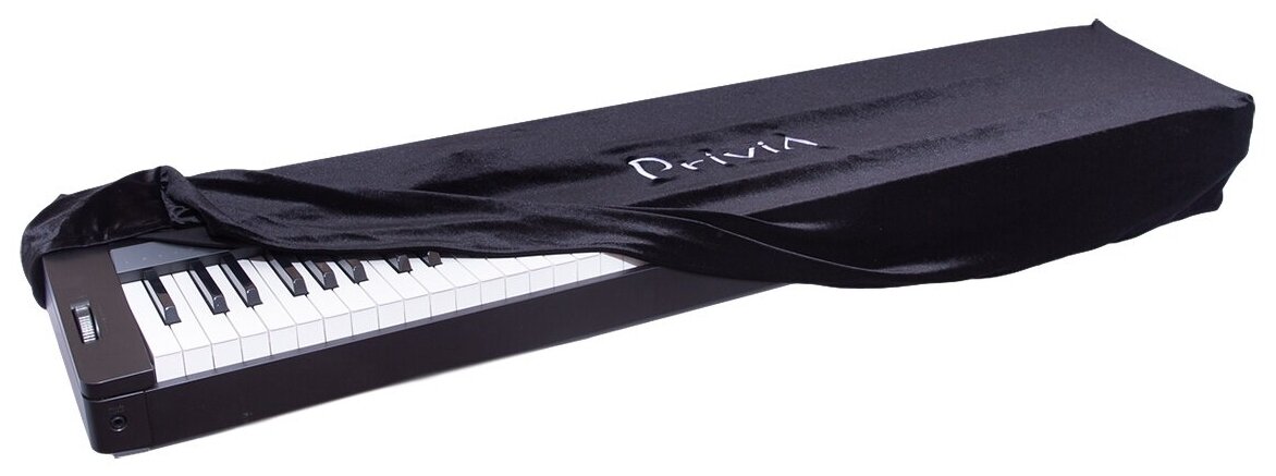 Накидка бархатная UNIQKEYS для цифрового фортепиано Casio Privia (чёрная)