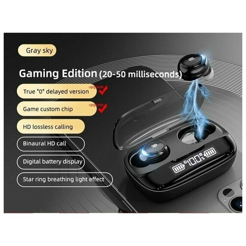 Беспроводные Наушники Кнопочные M-U8 TWS Bluetooth с кейсом 1200 mAh 79500₽