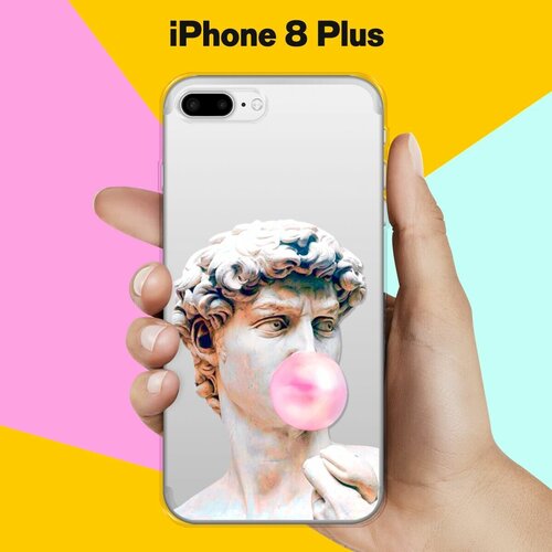 Силиконовый чехол Давид на Apple iPhone 8 Plus силиконовый чехол на apple iphone 8 plus айфон 8 плюс рыжий кот в венке