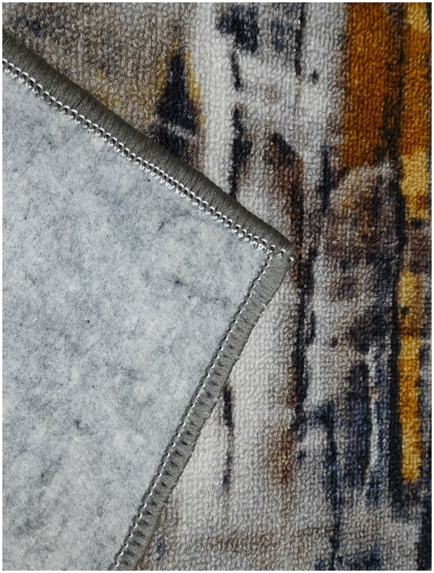 Ковровая дорожка на войлоке, Витебские ковры, с печатным рисунком, 2603/a2r/91, 0,6×1.8 м - фотография № 3