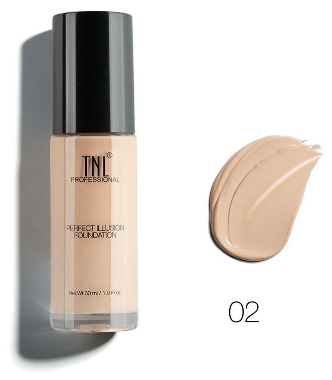 TNL, Perfect Illusion Foundation - тональное средство (№02 Warm Silk), 30 мл