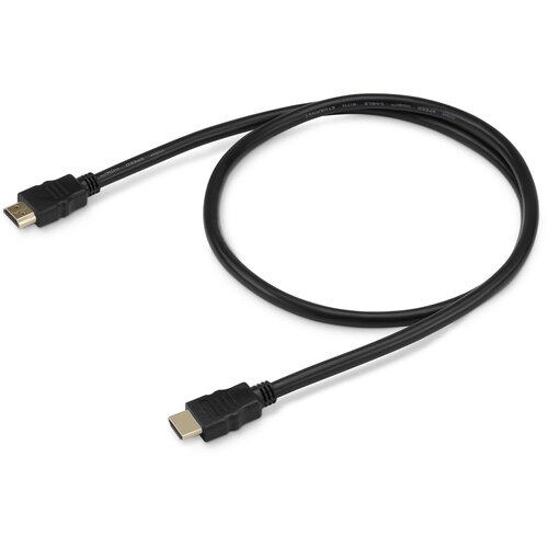 Кабель аудио-видео Buro HDMI 2.0 HDMI (m)/HDMI (m) 1м. Позолоченные контакты черный (BHP HDMI 2.0-1)