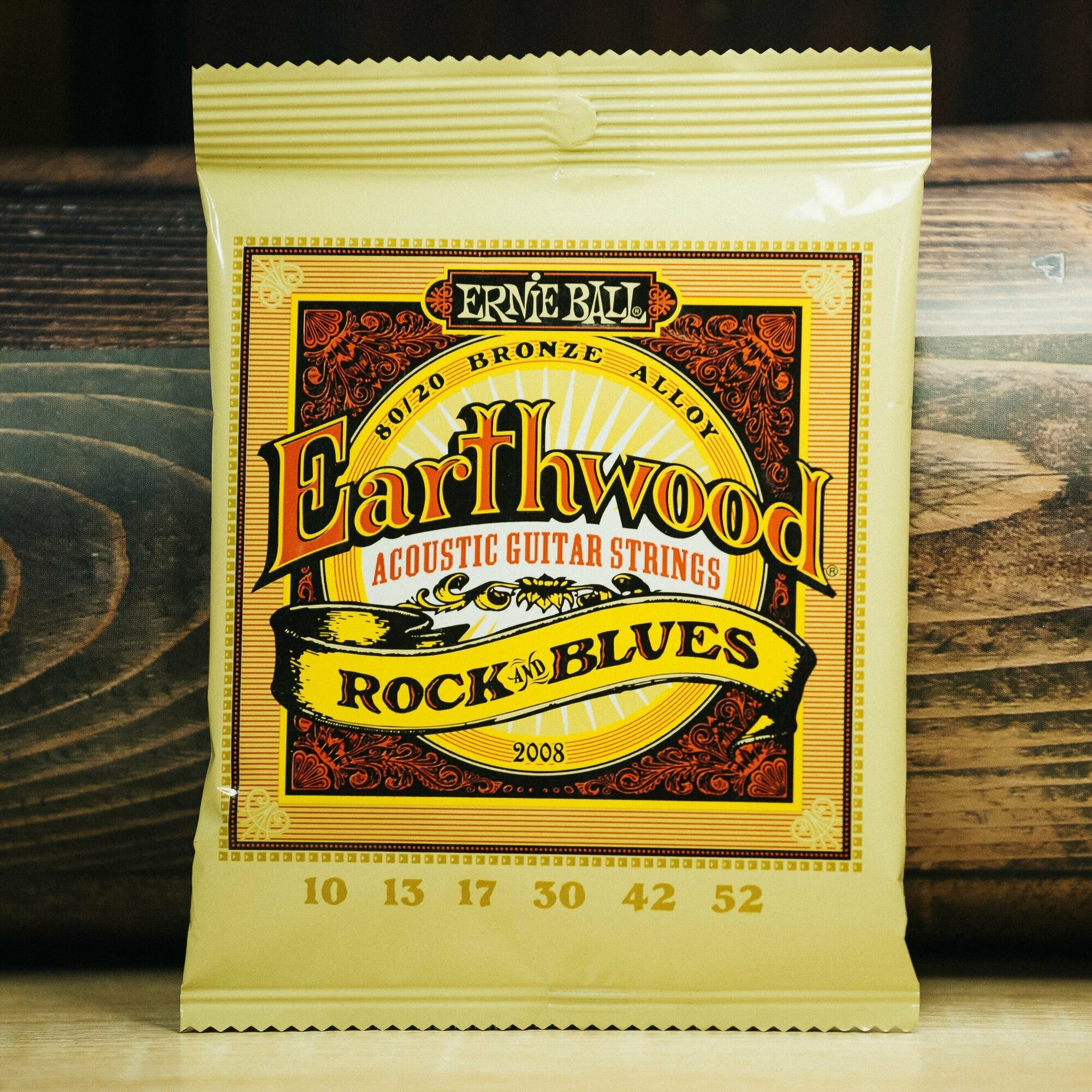 ERNIE BALL 2008 Earthwood 80/20 Bronze Rock&Blues 10-52 Струны для акустической гитары