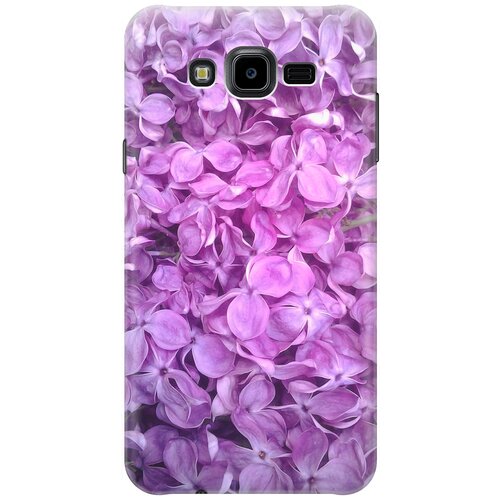 фото Силиконовый чехол на samsung galaxy j7 neo / самсунг джей 7 нео с принтом "цветы серени" gosso