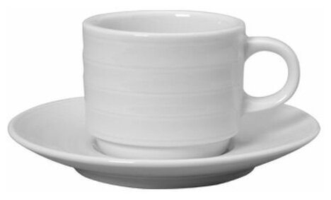 фото Чашка чайная с блюдцем Corelle "White" 100мл 011005200001