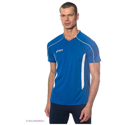 Футболка волейбольная Asics T-shirt Volo, T604Z1-4301, голубой цвет, р.М