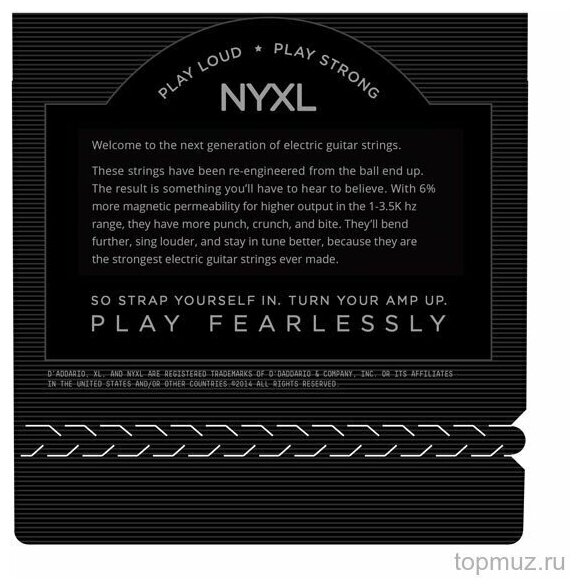 D'ADDARIO NYXL / 1260 струны для электрогитары