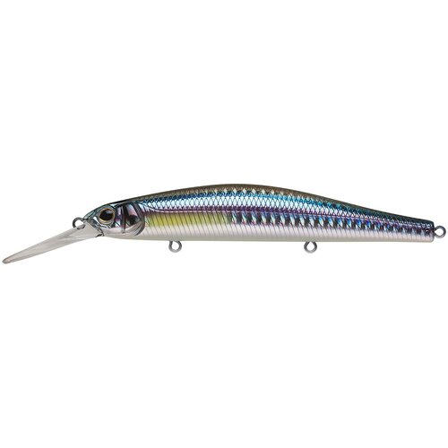 фото Воблер минноу strike pro inquisitor mdr 110sp, цвет: a210-713-rp rainbow ghost wakasagi, (eg-193bxl-