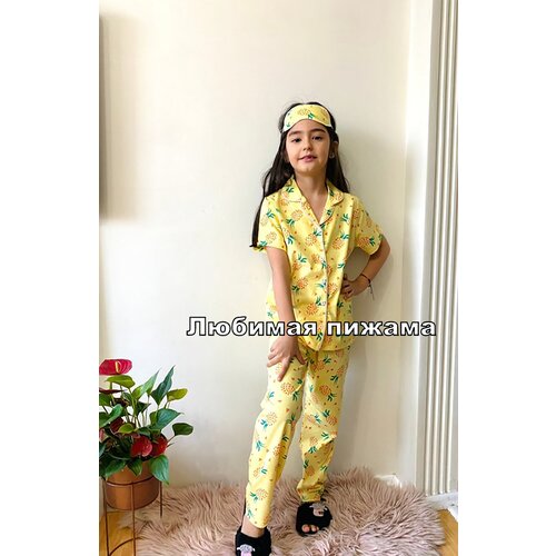 Пижама Pijakids, размер 110, желтый
