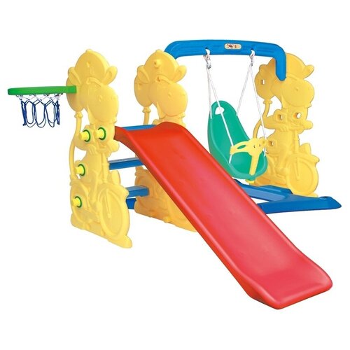 Горка-комплекс Ching Ching Жираф (горка, качели, баскетбольное кольцо)