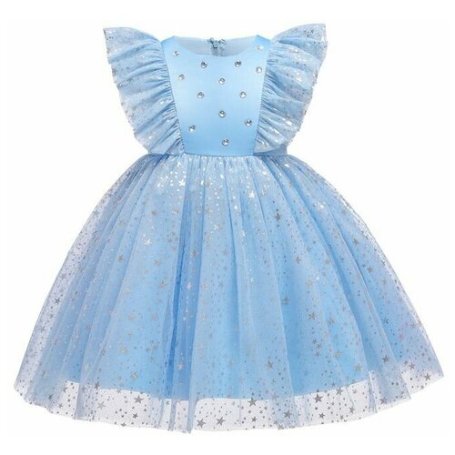 фото Платье, нарядное, размер 74/80, голубой нет бренда