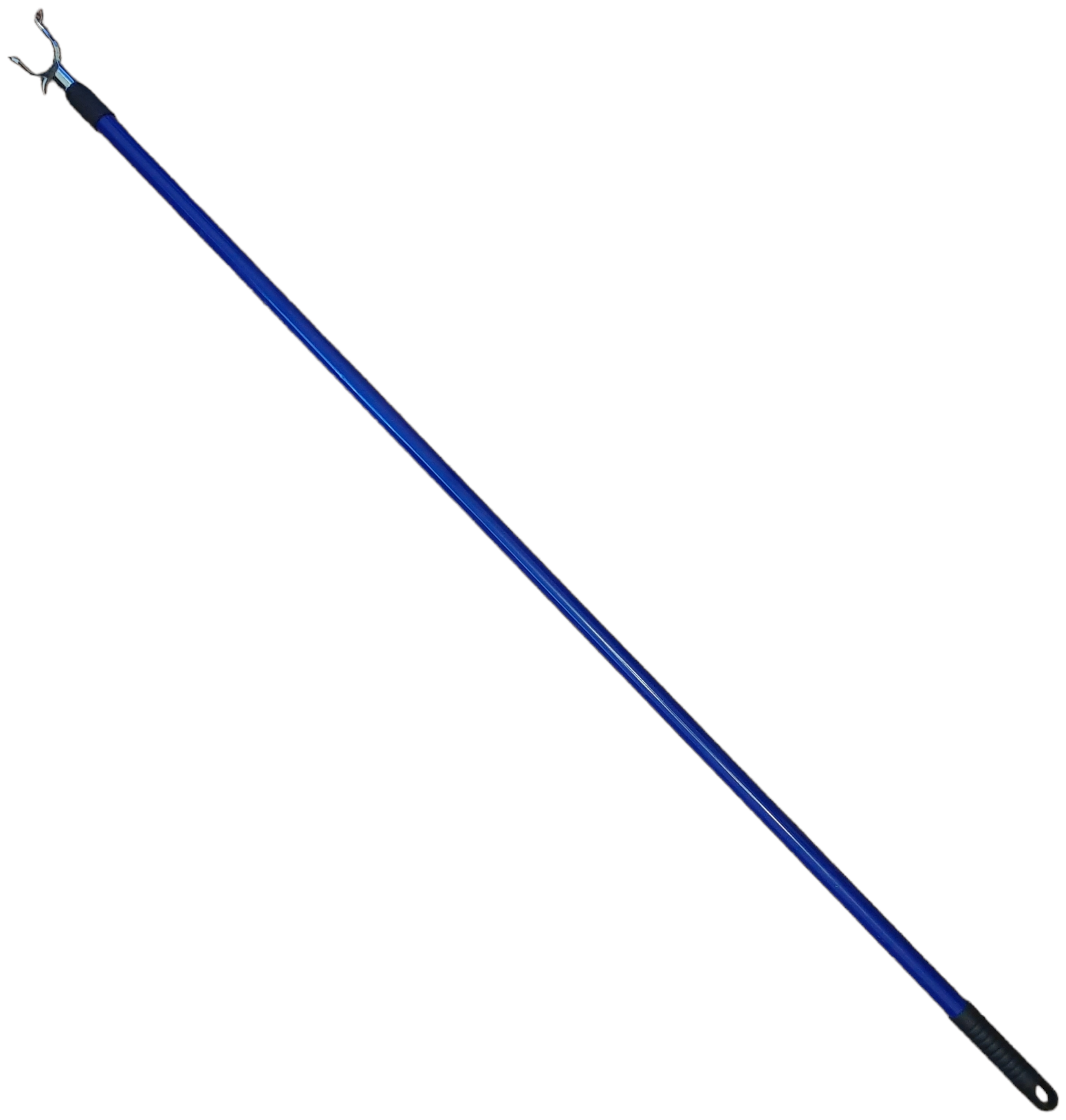 Съемник вешалок для одежды телескопический. Железный 160-297 см. Синий.