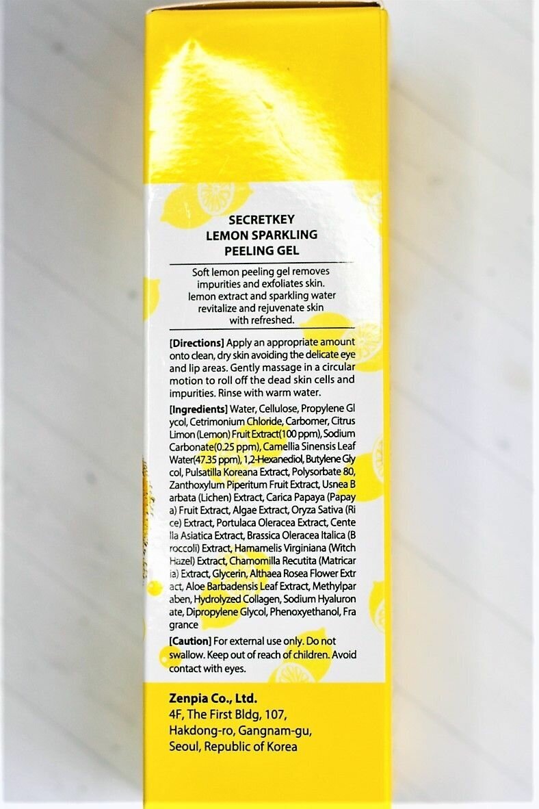 Пилинг-гель для лица Secret Key Lemon Sparkling 120мл - фото №16