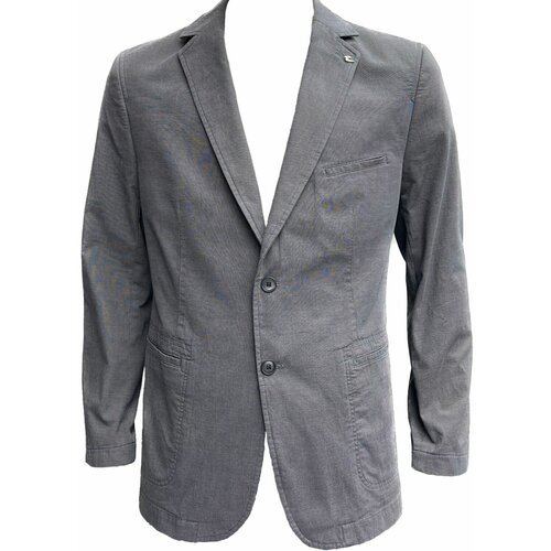 Пиджак W. Wegener, размер 52, серый пиджак w wegener однобортный размер 50 серый