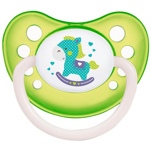 Пустышка латексная анатомическая Canpol Babies Toys 0-6 м, зеленый canpol анатомическая пустышка basic латексная 0 6 1 шт canpol пустышки