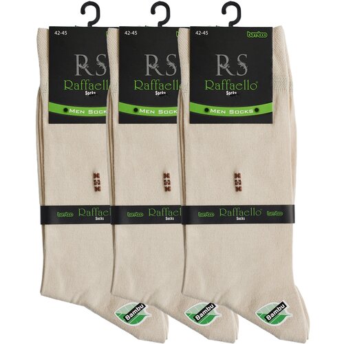 Носки Raffaello Socks, 3 пары, размер 42-45, бежевый элитные наружные классические носки для баскетбола футбола бега пешего туризма мужские носки женские мужские носки