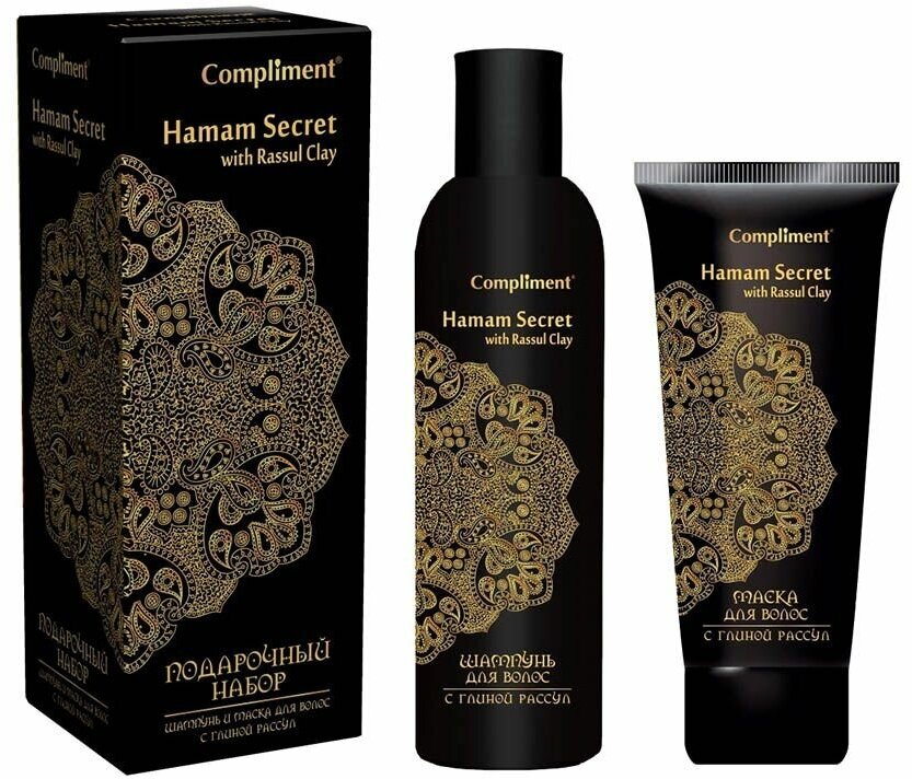 Compliment Подарочный набор №129 Hamam Secret (Шампунь для волос 250мл+Маска для волос 200мл)