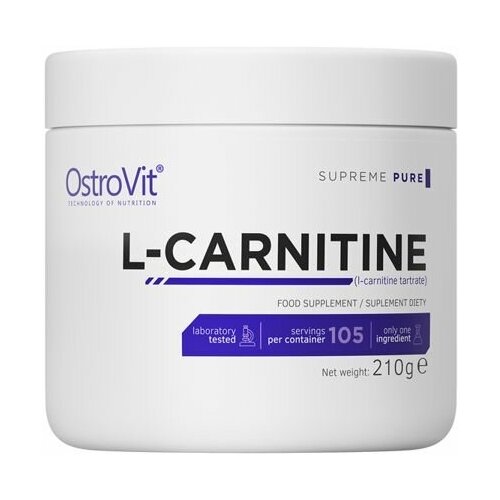 фото Л-карнитин ostrovit l-carnitine 210 г.