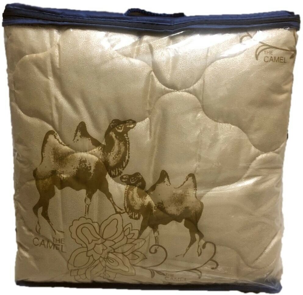 Одеяло верблюжья шерсть тик 220х240 - фотография № 1