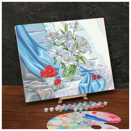 Картина по номерам на холсте с подрамником «Лилии» 40х50 см картина по номерам на холсте с подрамником лилии 40х50 см