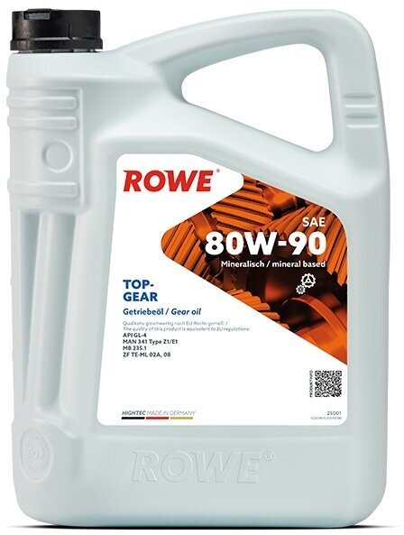 Масло трансмиссионное ROWE HIGHTEC TOPGEAR SAE 80W-90,